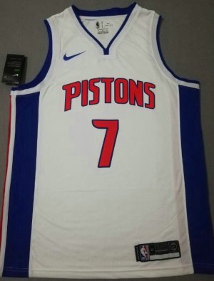 Maillot de Basket #7 Hayes Detroit Pistons Blanc Imprimé